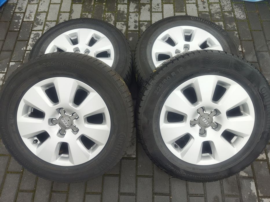 Koła Audi 5x112 7,5Jx16 et37 cb66,6mm opony 225 60 R16 gratis