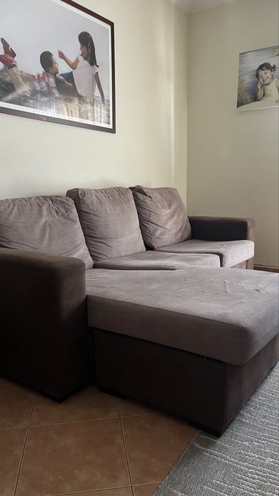 NEGOCIÁVEL!! Sofá com com chaise-longue