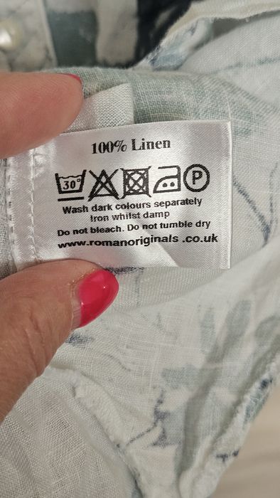 Bluzka krótki rękaw 100% len rozmiar 50