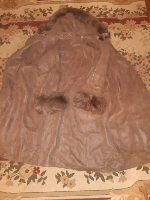 Натуральная дубленка большого размера