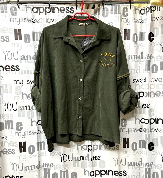 Рубашка микро вельвет, 100% хлопок, Италия, ОВЕРСАЙЗ, L- xxxl