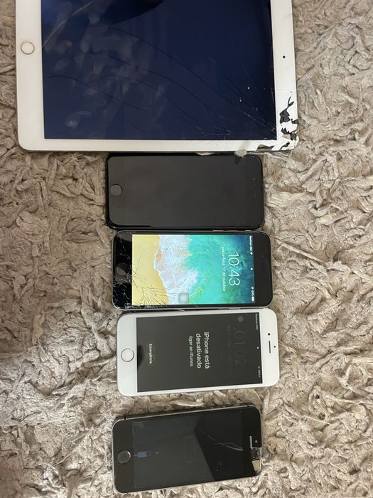 Lote IPhones, Samsung, IPaid Air 2, surface e portatil Hp