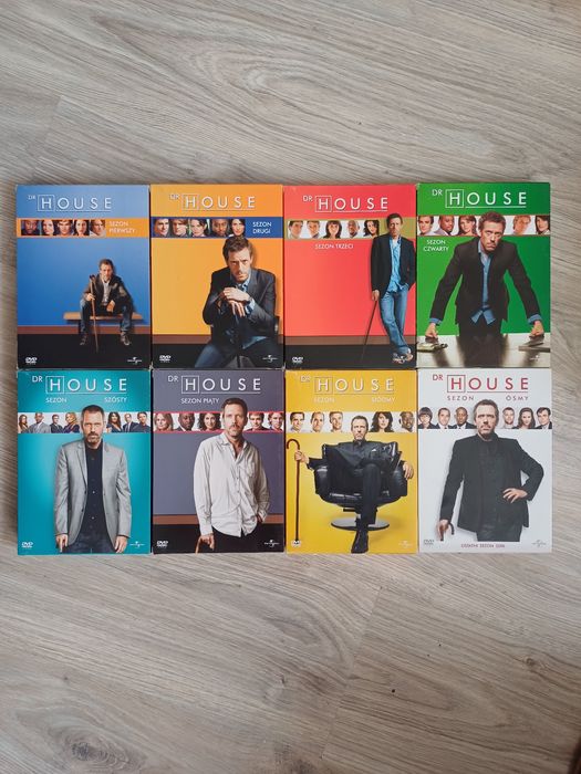 Dr.House sezon 1-8 dvd Pl.lektor.Sprzedaż w całości