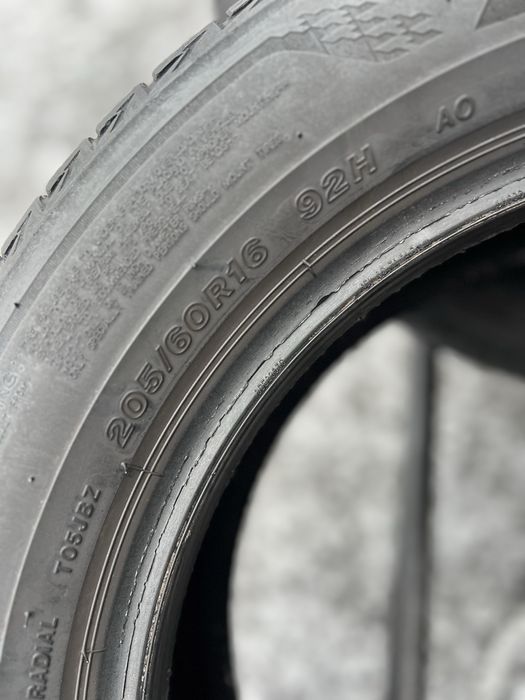 Топові шини‼️Bridgestone Turanza t005 92Н 205/60 r16 7мм 2023рік