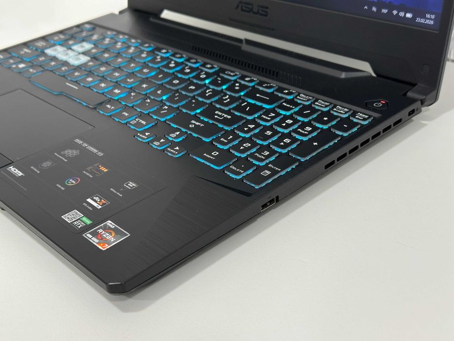 Ігровий Asus TUF F15/RGB/8(16)ядра/R7-4800H/16gb/512gbSSD/RTX 2060 6GB