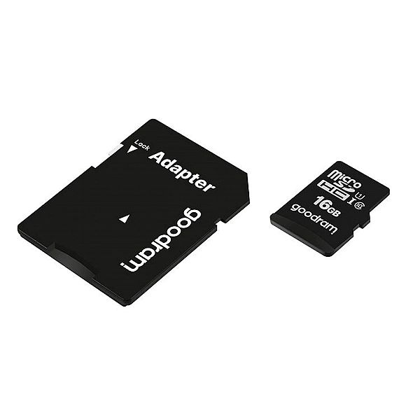 Goodram Microcard 16 GB karta pamięci micro SD HC UHS-I class 10, adap