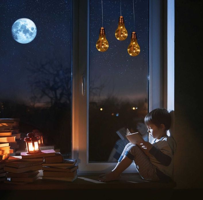 Dekoracyjna wisząca szklana żarówka LED zestaw 2 sztuk