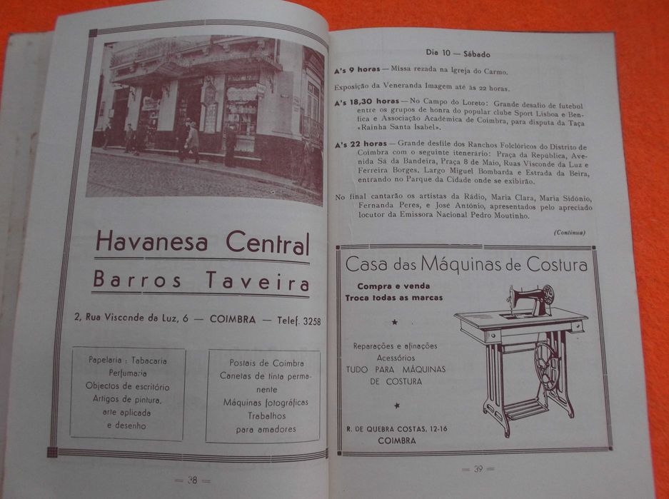 Programa Oficial Ilustrado das Festas da Rainha Santa Isabel