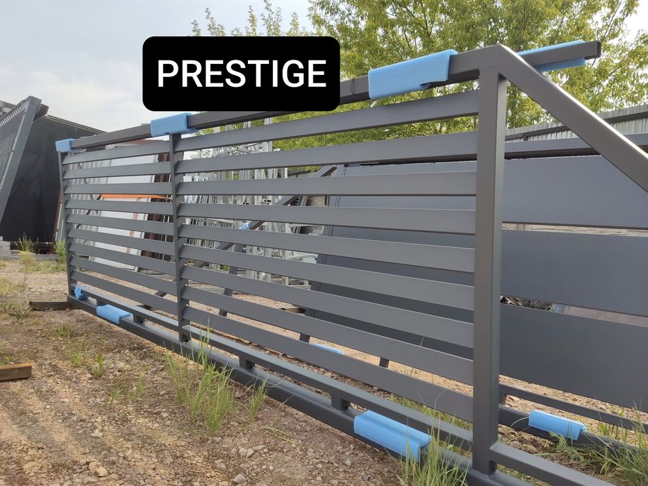 Brama przesuwna palisadowa 4m PREM. STAR, ocynk ogniowy+RAL, inne