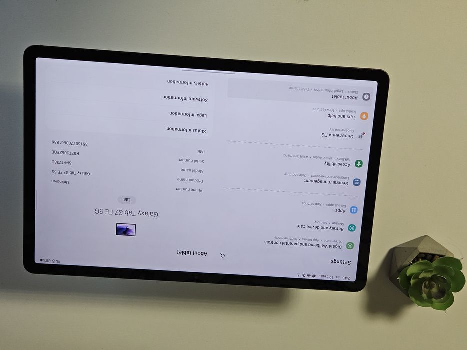 Samsung Galaxy Tab S7 FE 64Gb SM-T738U / Гарантія 14