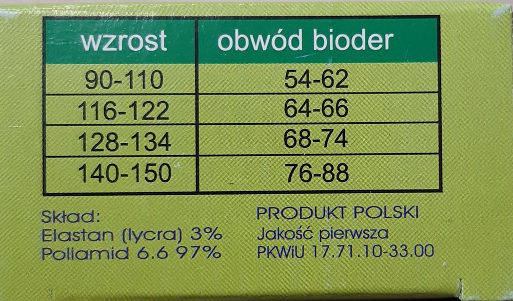 Rajstopy dziecięce gładkie różowe 140-146
