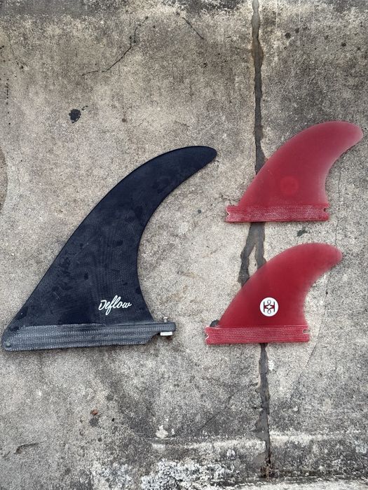 Quilha Deflow 7,5" + side bites Koalition Futures, com capas