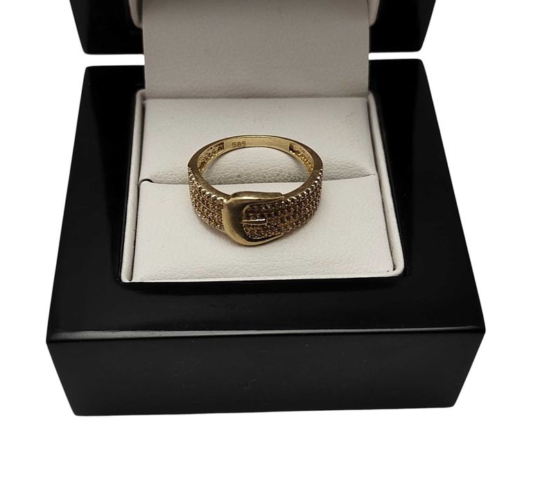 Piękny Złoty Pierścionek 3,05 G / 585 / R14