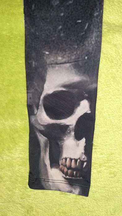 Legginsy czaszki gotic mroczne XS