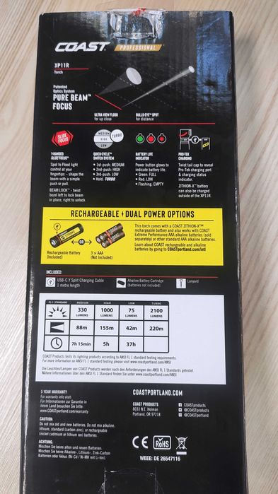 Latarka czołowa XPH34R i latarka LED XP11R