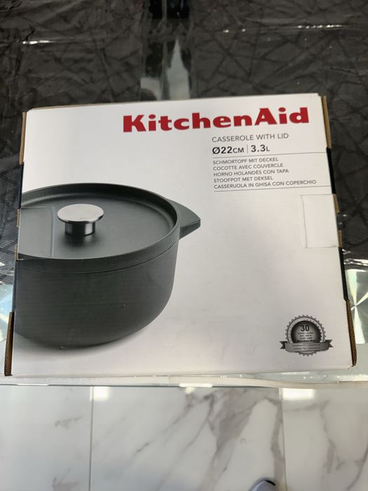 Tacho KitchenAid 22cm 3,3L com Tampa – Novo Nunca Usado