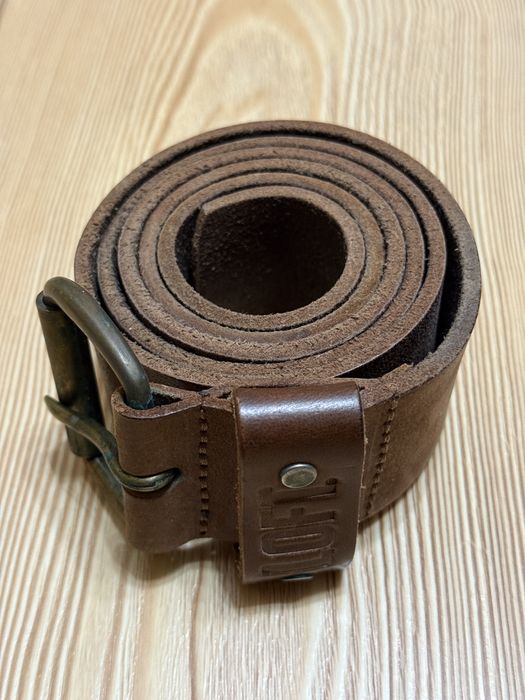 Ремень коричневый кожаный мужской Loft