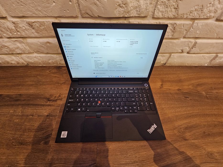 Laptop LENOVO ThinkPad E15 15.6" IPS i5-10210U 16GB RAM 500 GB HDD