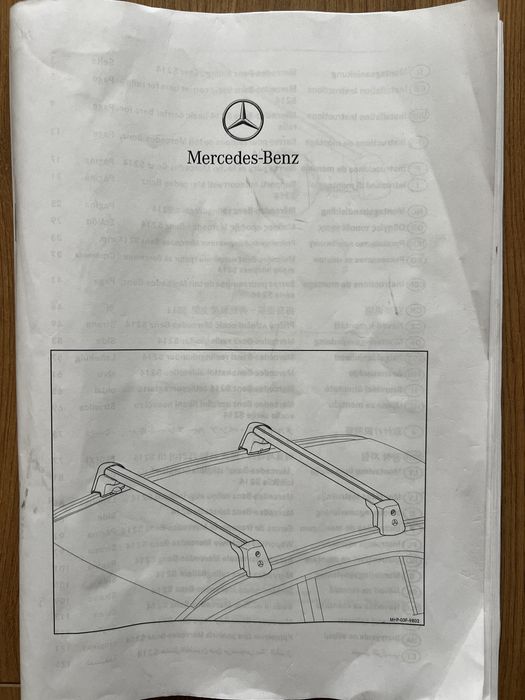 Barras tejadilho Mercedes-Benz (NOVAS)