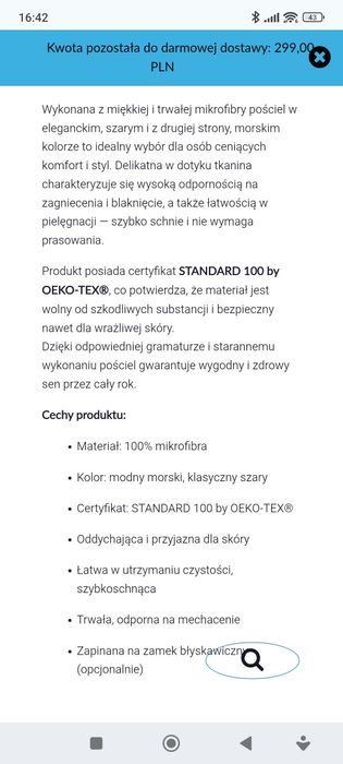 Pościel mikrofibra 180x200