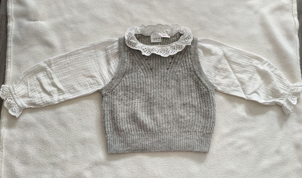 Conjunto 2 camisolas Zara Baby 12-18 m