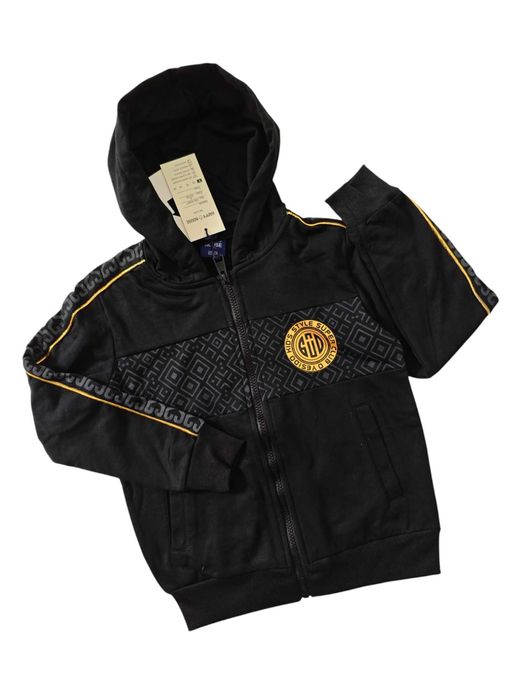 Bluza dla chłopca ocieplana czarna nowa rr.,122-128