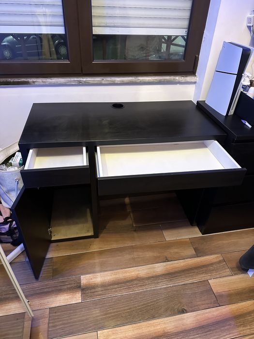 Mesa Micke do Ikea nova preta 105x50cm