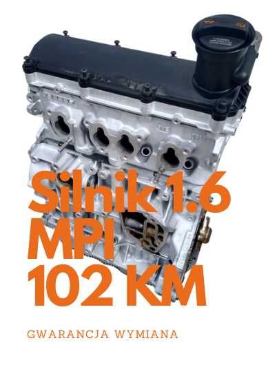 Silnik 1.6MPi 102KM BSE BGU BFQ z wymianą! Gwarancja rok!