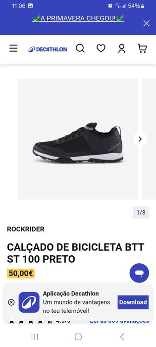 Sapatos 42 de btt st 100 rockrider decathlon