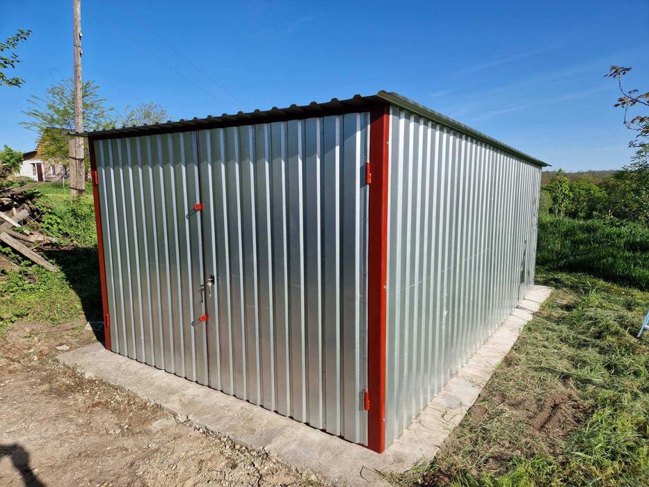 Металеві гаражі від виробника без переплат.