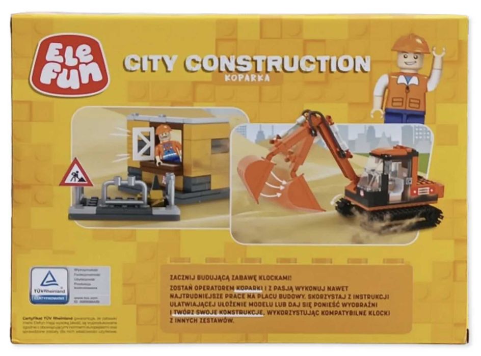 Klocki Elefun City Construcion Koparka 8824 prezent dla dziecka