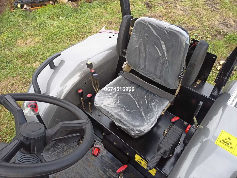 Мінітрактор Скаут TY-404 SR з козирком компресор реверс примусова