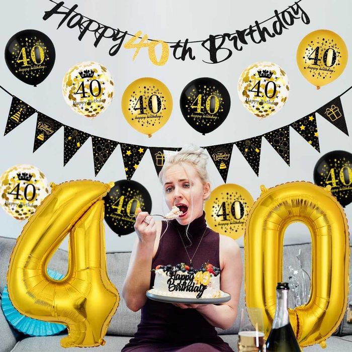 Dekoracja na 40 urodziny dla mężczyzny i kobiety