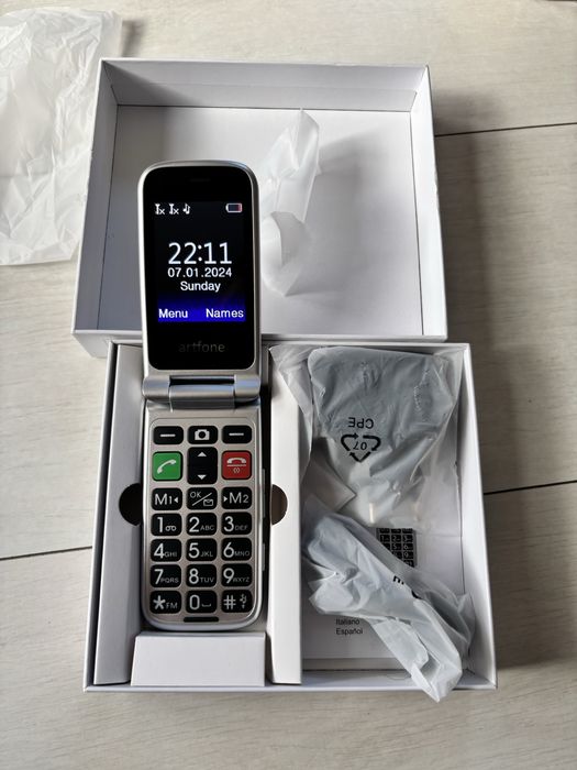 Telefon z jezykiem angielskim