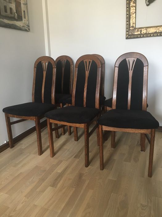 Debowe krzesła 6szt