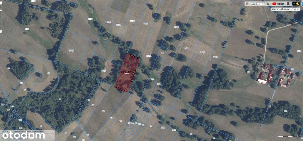 Działka rolna 4600 m² (okolica letniskowa) Sekłak blisko rzeki Liwiec