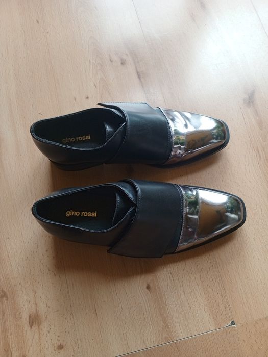 Skórzane półbuty mokasyny espadryle Oksfordy loafersy espadryle 36