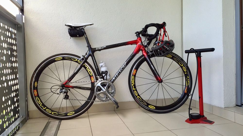 Szosówka Giant TCR C3, Mavic Cosmic, Shimano Ultegra, uszkodzona rama
