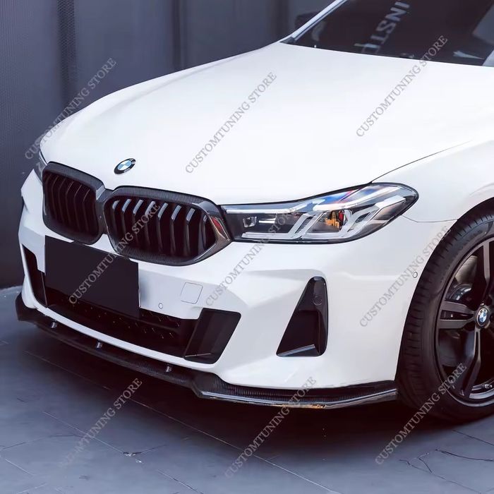 Губа на передний бампер BMW G32 GT накладка на бампер БМВ Г32 ГТ юбка бампера сплитер обвес элерон