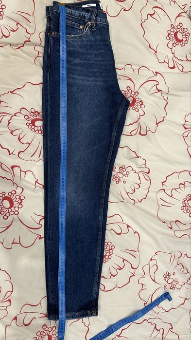 Джинси мом mango сині