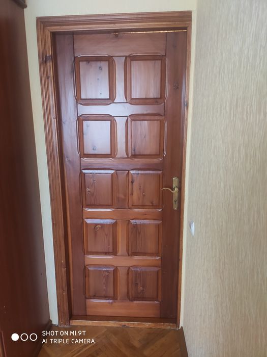 Двері з натуральної модрини з коробкою