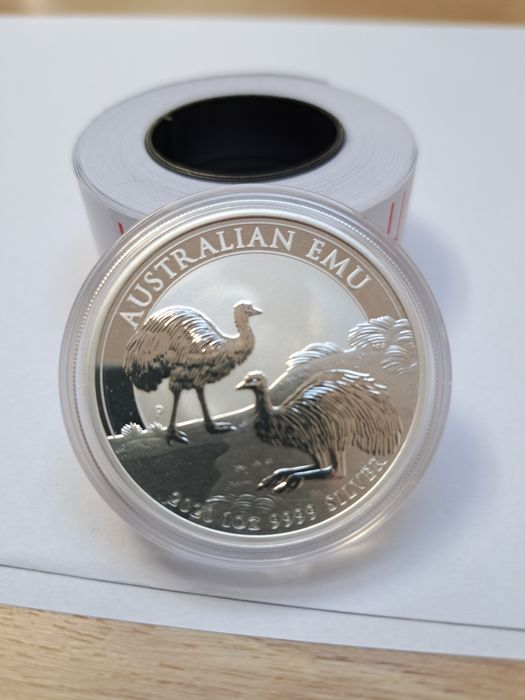 Інвестиційна срібна монета 1 унція  Австралійський Ему 2020 , срібло