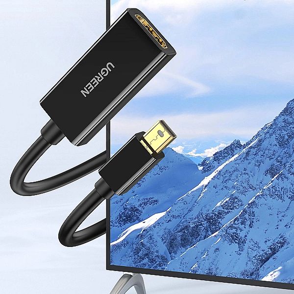 Adapter Ugreen MD112 mini DisplayPort - HDMI 4K - czarny