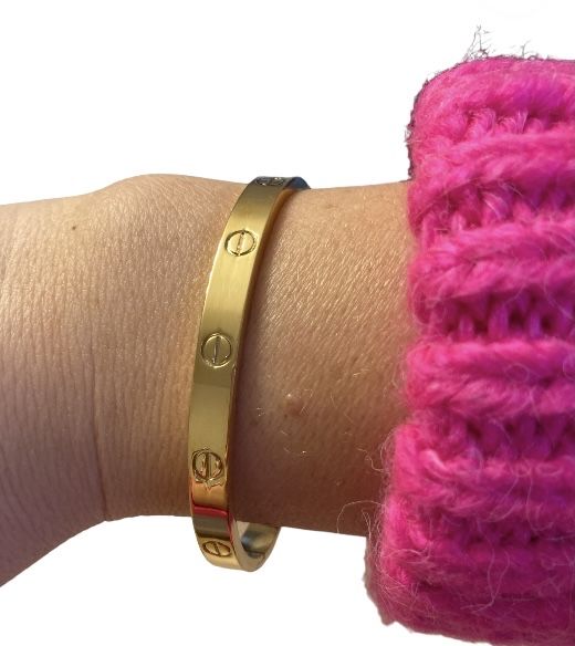 Bransoletka cartier 316L stal złota 16,17,19