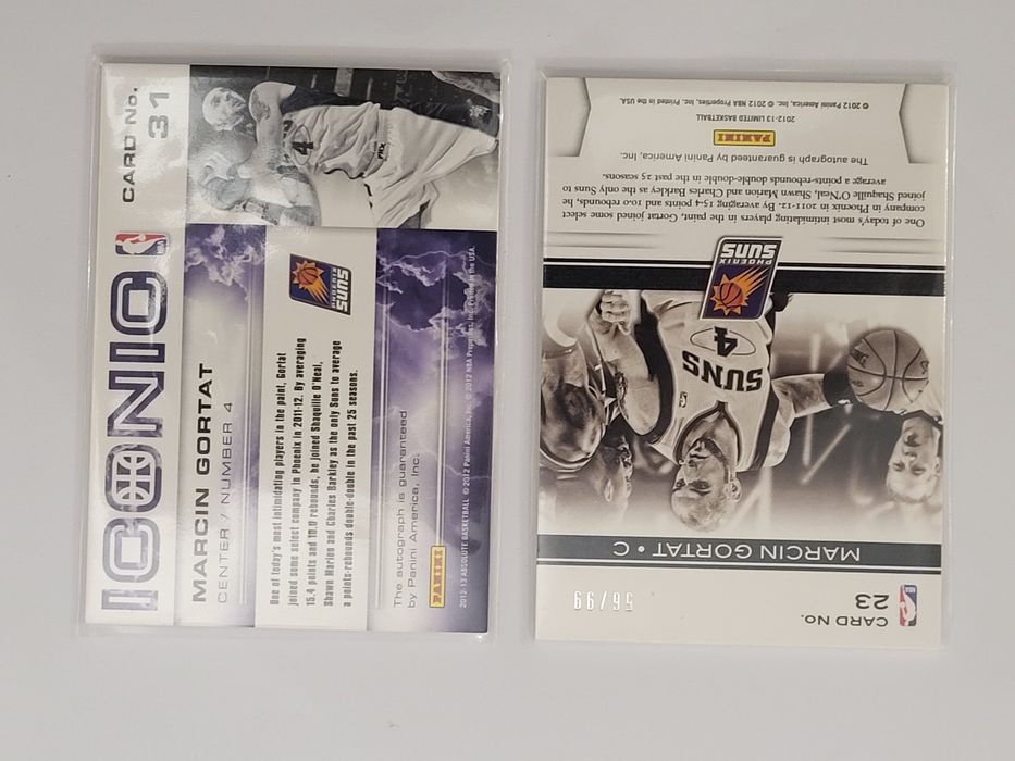 Panini Basketball Marcin Gortat autograf karta limited 99 auto  2 szt