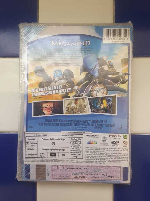 DVD Infantil "Megamind" (NOVO, selado!)