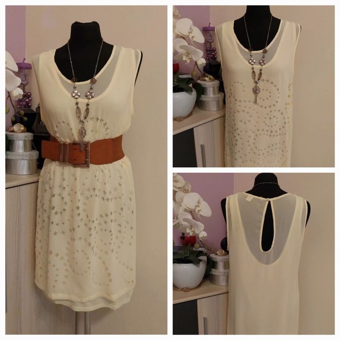 Elegancka żółta Sukienka