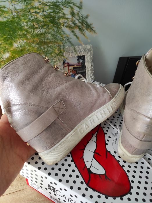 Sneakersy skóra naturalna carinii