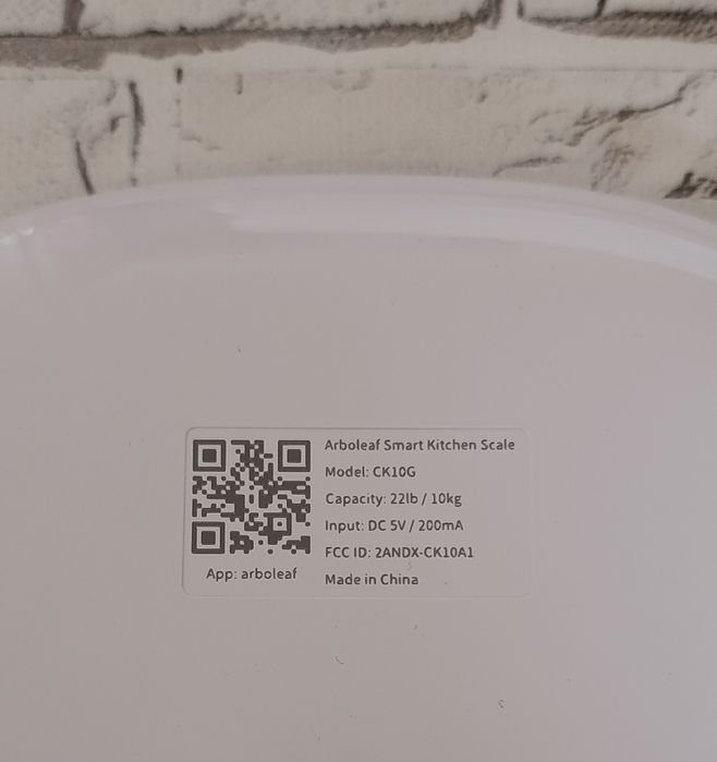 Кухонні ваги Arboleaf  із Bluetooth 10 кг з аналізом кбжу