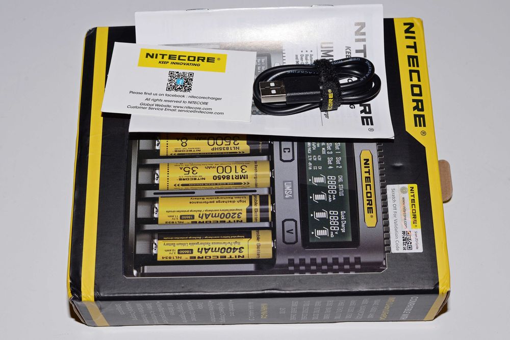 Зарядний пристрій Nitecore UMS4 (оригінал) Li-ion Ni-MH/Ni-Cd,новий